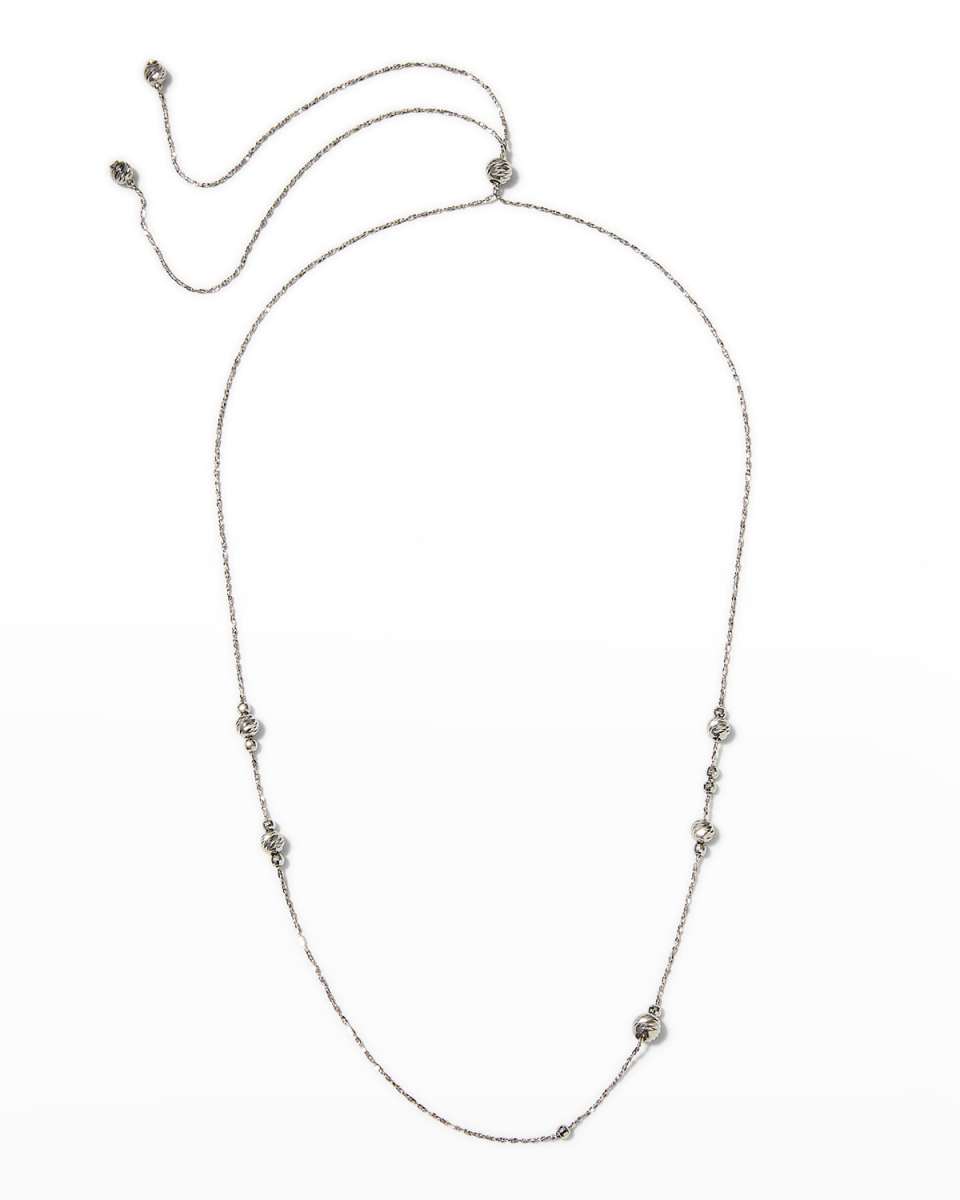 Platinum Momentum Necklace with Sliding Ornaments